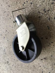 Ruota Girevole in Polietilene 2x6 Pollici per Martinetti 2k / 5k con Tubo da 2 Pollici, Ruota di Pendenza per Martinetti - Product Image 3