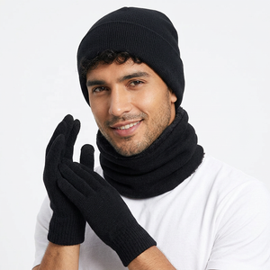 Gorro de Invierno para Ciclismo, Forrado de Satén, para Cabezas Grandes, Elástico, Tejido, Cálido, Agradable al Tacto, Antideslizante, para Hombres y Mujeres - Product Image 2