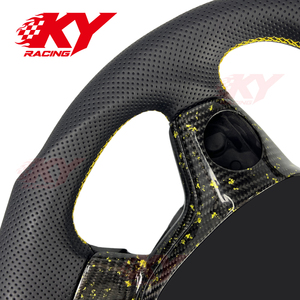 Accessoires intérieurs pour Ford Focus ST RS Mk3, volant personnalisé en fibre de carbone - Product Image 2
