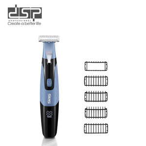 Recortadora de vello corporal eléctrica DSP recargable, impermeable IPX7, con doble cuchilla, afeitadora para hombres para uso doméstico. - Product Image 3