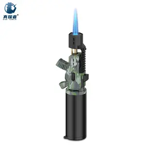 GF-917 Windproof Ray Gun New Butane Burner Pistol Blow Gas Torch Lighter Jet Flame Refillable Outdoor Camping For Kitchen