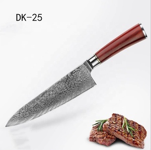 <span class=keywords><strong>Cuchillos</strong></span> de cocina de Damasco VG10, cuchillo de <span class=keywords><strong>Chef</strong></span> de Damasco japonés, logotipo de marca personalizado - Product Image 1