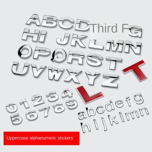 Directo <span class=keywords><strong>del</strong></span> Fabricante: Letras Metálicas de Aleación de Zinc Sólido, Calcomanías 3D para Autos con Letras Inglesas, Emblemas y Números para Autos - Product Image 5