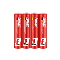 Batería AAA de 1,5 V R03P UM4 Zinc Carbon Primary Dry Cell, precio bajo con celda de larga duración | 2 décadas de producción experta