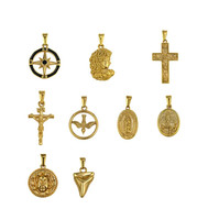 Hip Hop Hommes Jésus Croix Pendentif En Acier Inoxydable 18K Plaqué Or Religieux Chrétien Bijoux Crucifix Croix Collier Pendentif