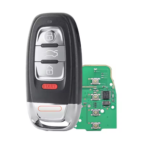 Clé de voiture à distance pour Audi S6 Q5 A6L A4 A5 A7 <span class=keywords><strong>315</strong></span>/433/868Mhz FCCID 754J 754D/<span class=keywords><strong>H</strong></span>/F/C/B sans logo lame non coupée - Product Image 2