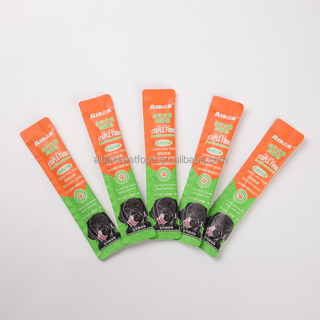 Factory Direct Sale Bulk Pack High Protein Meat Grain-Free Dog Lickable Treats Custom Packaging Moist Snack Sticks