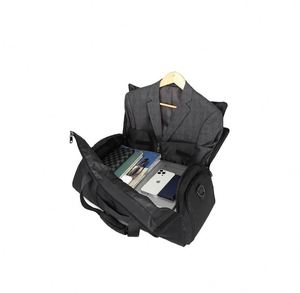 Sac de voyage BSCI avec fermeture éclair, housse de vêtement pliable imperméable, sac de costume de voyage avec logo personnalisé - Product Image 6