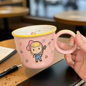<span class=keywords><strong>Cute</strong></span> cartoon personagem cerâmica caneca Toy Story IP leite escala copo café copos lembrança novo - Product Image 4