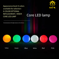 Balle de golf lumineuse LED LBX XGR150 pour terrain de nuit, en caoutchouc synthétique 45G, balle d'entraînement phosphorescente, personnalisable