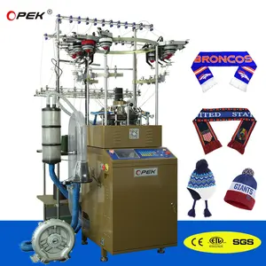 Plain Automatic Sock Knitting Machine Touch Screen Servo Motor Wool Hat Industry Accessories Manufacturing Machine Yellow OPEK