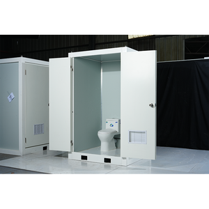 Inodoro móvil portátil prefabricado para exteriores de diseño moderno con instalación rápida para uso en talleres y apartamentos hecho de panel sándwich - Product Image 2
