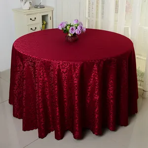 White round hotel polyester tablecloth table linen / wedding table cloth,tablecloths for hotels