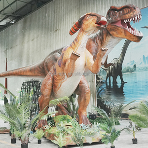 Dinosaurio Animatrónico Parasaurolophus de Tamaño Real con Sistema Neumático, Simulación Realista del Período <span class=keywords><strong>Cretácico</strong></span> - Product Image 2