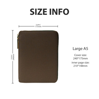 Rosa PU-Leder A5 Niedliche Damen Reißverschlusstasche Organizer Personalisiertes Logo Kartenhalter Nachfüllbarer Ringbinder Luxus Büro-Notizbuch