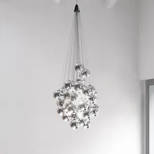 Bubble Ball Glass Restaurant Chandelier Internet Celebrity Magic Bean Chandelier Pendant lamp LED Light