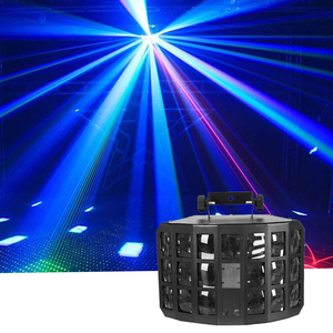 <strong>Mini</strong> 2 Layer Gobo <strong>LED</strong> Butterfly Light IP65 Moving Head <strong>Lamp</strong> RGBW Emitting Color for Wedding Parties KTV Bars Club DJ Lighting - Product Image 1