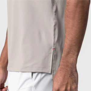 T-shirt d'été surdimensionné de haute qualité pour hommes 100% coton avec nylon spandex Design promotionnel à col serré - Product Image 6