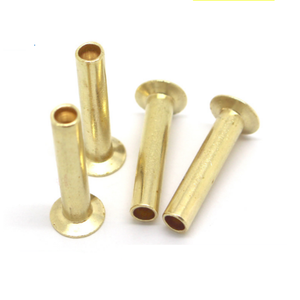 Rivets tubulaires semi-creux à tête fraisée en laiton et cuivre de 8 mm personnalisés - Product Image 1