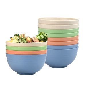 Ensemble de vaisselle en plastique jetable vaisselle de ménage en blé bol grand bol à soupe mangeur de fruits vaisselle assiette <span class=keywords><strong>service</strong></span> de tasse d'eau - Product Image 1