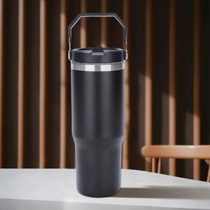 Portable <b>Double</b> <b>Wall</b> Travel <b>Cup</b> with Easy Handle Grip, 20oz Stainless Steel Vacuum Tumbler for Coffee and Water - Product Image 5