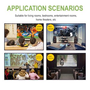 Chất lượng cao nội thất phòng khách tường chiếu sơn dự án đặc biệt chống ánh sáng Rèm chiếu tường tự phủ - Product Image 6