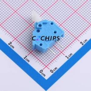 256-744 Spring Terminal Block Through hole Component (THT) Connector 1x1P Blue 1P 1 - Product Image 1