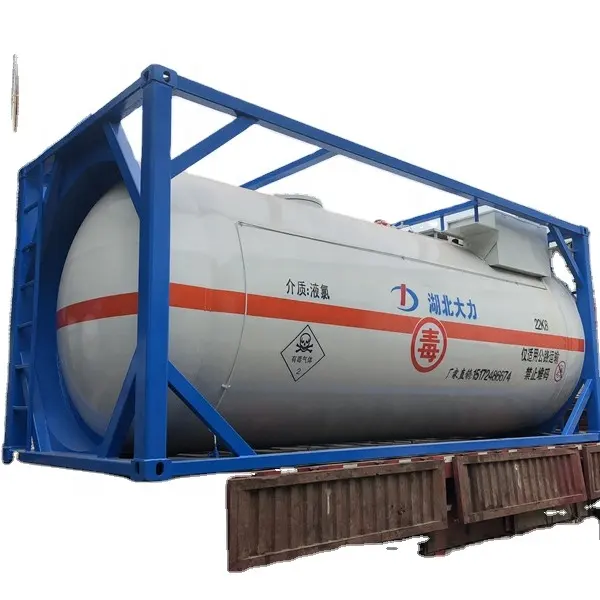 20ft 40ft Watervrij Waterstoffluoride AHF iso tank containers prijs