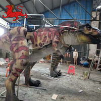 Costume de dinosaure animatronique T-rex réaliste en acier pour parcs d'aventure et centres commerciaux