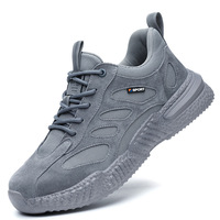 Chaussures de sécurité avec embout en acier, respirantes, légères, chaussures de travail industrielles, antidérapantes, anti-perforation, bottes de sécurité pour la construction