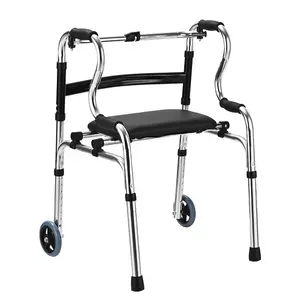 Pieghevole medicale regolabile in peso leggero mobilità per adulti anziani che camminano ruota rollator per disabili