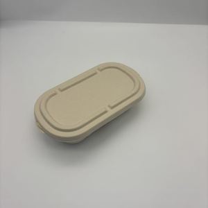 Boîte à tacos en bagasse de canne à sucre à 3 compartiments avec plateau à sauce, emballage alimentaire jetable biodégradable à emporter - Product Image 3