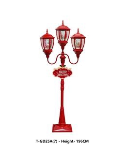 Lanterne à <span class=keywords><strong>neige</strong></span> LED classique Décorations de Noël avec musique Vente en gros d'usine Ornement Lampe de poteau - Product Image 1