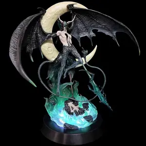 42cm GK Ulquiorra cifer figura de anime Bleach Ten Edge resonancia con luz postura de batalla Super PVC modelo estatua para regalos