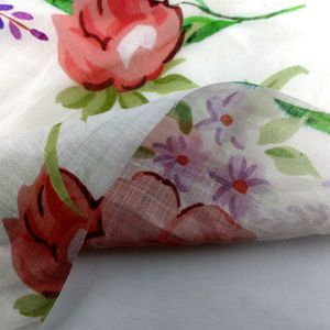 Bán Buôn 60gsm 100% Tinh Khiết Linen Ramie Vải Hoa Lớn Mô Hình In Ấn Dệt Kỹ Thuật Cho Dresses Nhà Hàng Dệt May" - Product Image 6