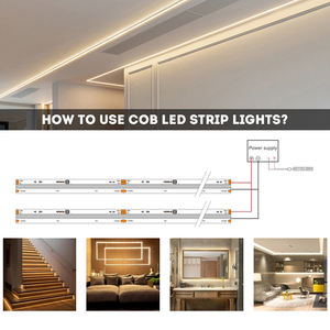 Bande LED COB flexible et découpable pour la décoration intérieure et l'éclairage esthétique - Product Image 6