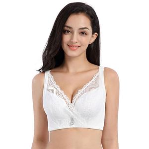 Reggiseno a Coppa Grande con Bottoni Frontali, Senza Ferretto, Effetto Push-up, Intimo Invisibile in Pizzo - Product Image 4