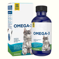 Huile de poisson Oméga-3 pure et naturelle 60 ml pour chiens et chats – Complément liquide pour la santé des articulations, de la peau, du pelage et du système immunitaire (EPA, DHA) – Marque privée