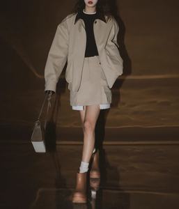 Chaqueta voladora de algodón puro Sweet Cool Wind personalizada, ropa de trabajo para <span class=keywords><strong>mujer</strong></span>, chaqueta de béisbol con <span class=keywords><strong>cuello</strong></span> Polo, primavera 2024 - Product Image 5