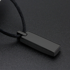Ciondoli Quadrati in Carburo di Tungsteno Placcati in Nero IP di Alta Qualità, Vendita all'Ingrosso da Cheng Jewelers - Product Image 4