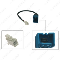 Adaptateur de câble Mini USB vers 4 broches pour l'entrée audio de voiture, données multimédias, pour Nissan Ford Series, transfert USB AUX