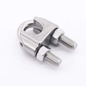 304/316 स्टेनलेस स्टील वायर रस्सी चक, लॉक बकल, चक, यू-आकार का क्लैंप, रोलिंग हेड, वायर क्लैंप, रोलिंग हेड, वायर क्लैंप, टेंशनर - Product Image 2