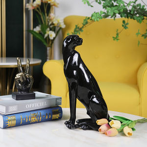 Redeco-Animal de poliresina dorado para decoración del hogar, nuevo diseño, creativo, leopardo - Product Image 2