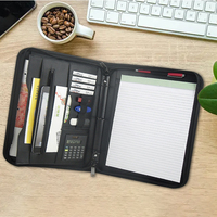 Porte-documents en cuir PU format A4 avec poignée rétractable, logo personnalisé, mallette portable pour usage professionnel au bureau