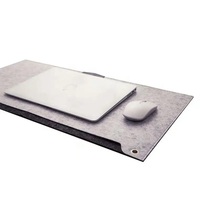 Tapis de souris multifonction en feutre, haute qualité, impression personnalisée, tapis de bureau, Double couche, tapis d'ordinateur, organisateur de rangement