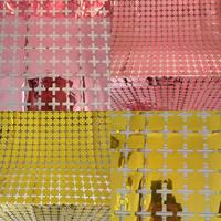 Rideau de paillettes carrées brillantes 1x2m, effet laser, pour décoration murale de fond de scène de mariage, anniversaire ou événement - Vente en gros usine