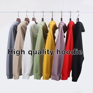 2023有名ブランド高級カスタムパーカー卸売ストリートウェアメンズユニセックスプレーン高品質特大オーガニックコットン - Product Image 4