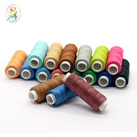 Fil ciré haute ténacité Hongqiao 0,35 mm 60 m pour bracelets, artisanat, bricolage, 80 couleurs, fil à coudre en polyester pour tressage