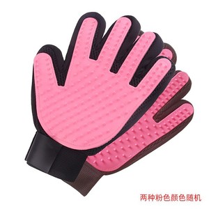 Gants de toilettage pour animaux de compagnie, double face, pour chats et chiens, élimination des poils, massage, bleu, taille L - Product Image 6