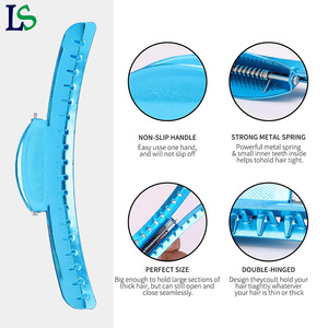 Pinces à cheveux professionnelles simples pour la coiffure à domicile, antidérapantes, en aluminium, sans trace, en forme de croissant, 12,5 cm - Product Image 3